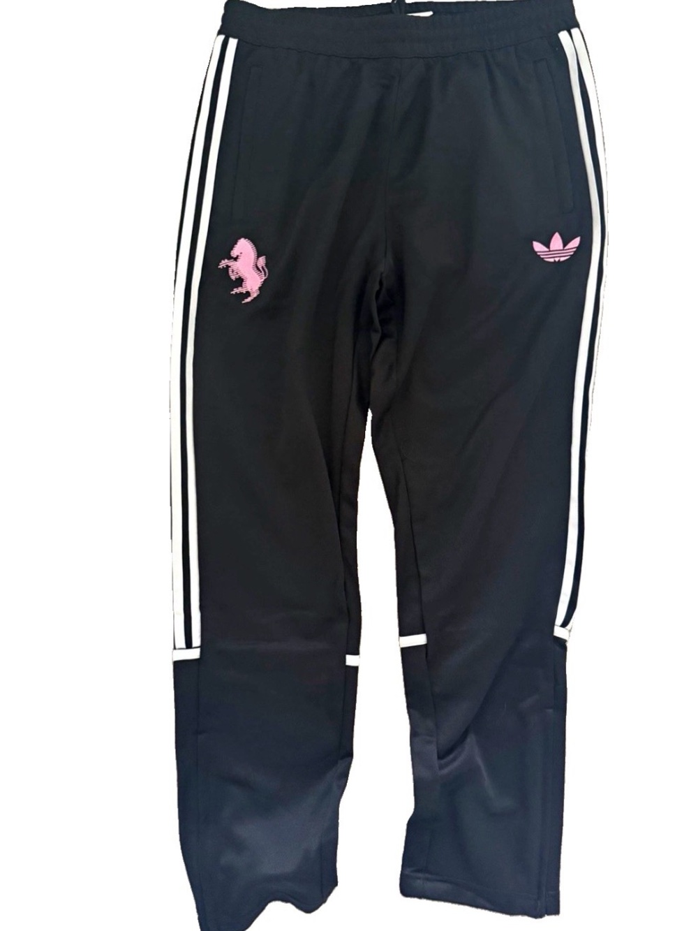 Adidas Originals Juventus LFSTLR Lifestyler Track Pants Black Pink KC7797 NWT